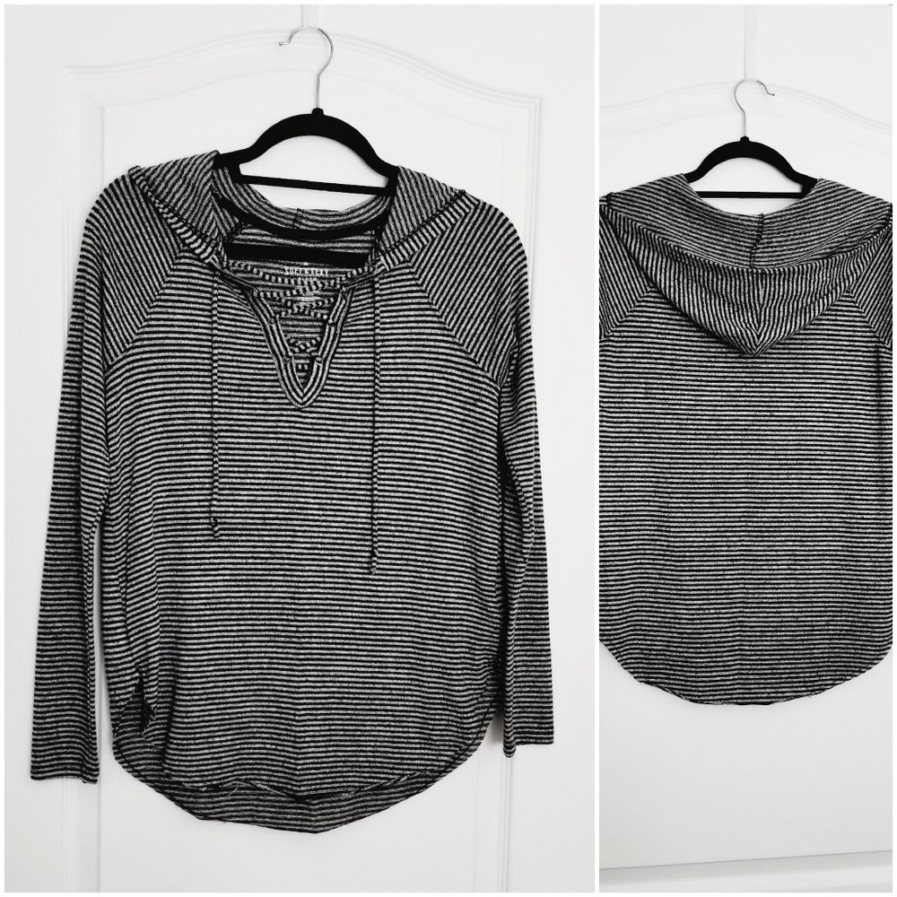 AEO * Soft & Sexy Plush * Lace-up Hoodie